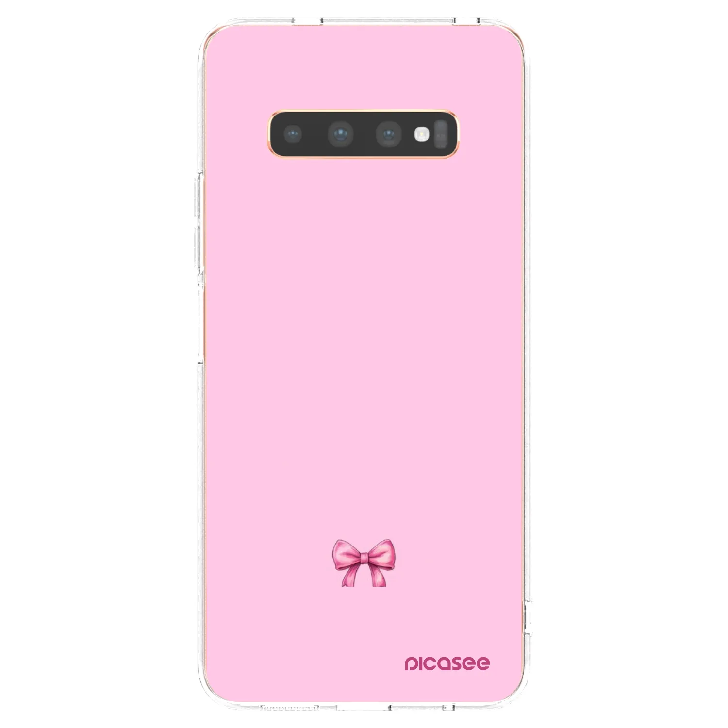 Picasee silikonski prozorni ovitek za Samsung Galaxy S10 Plus G975 - Blush bow