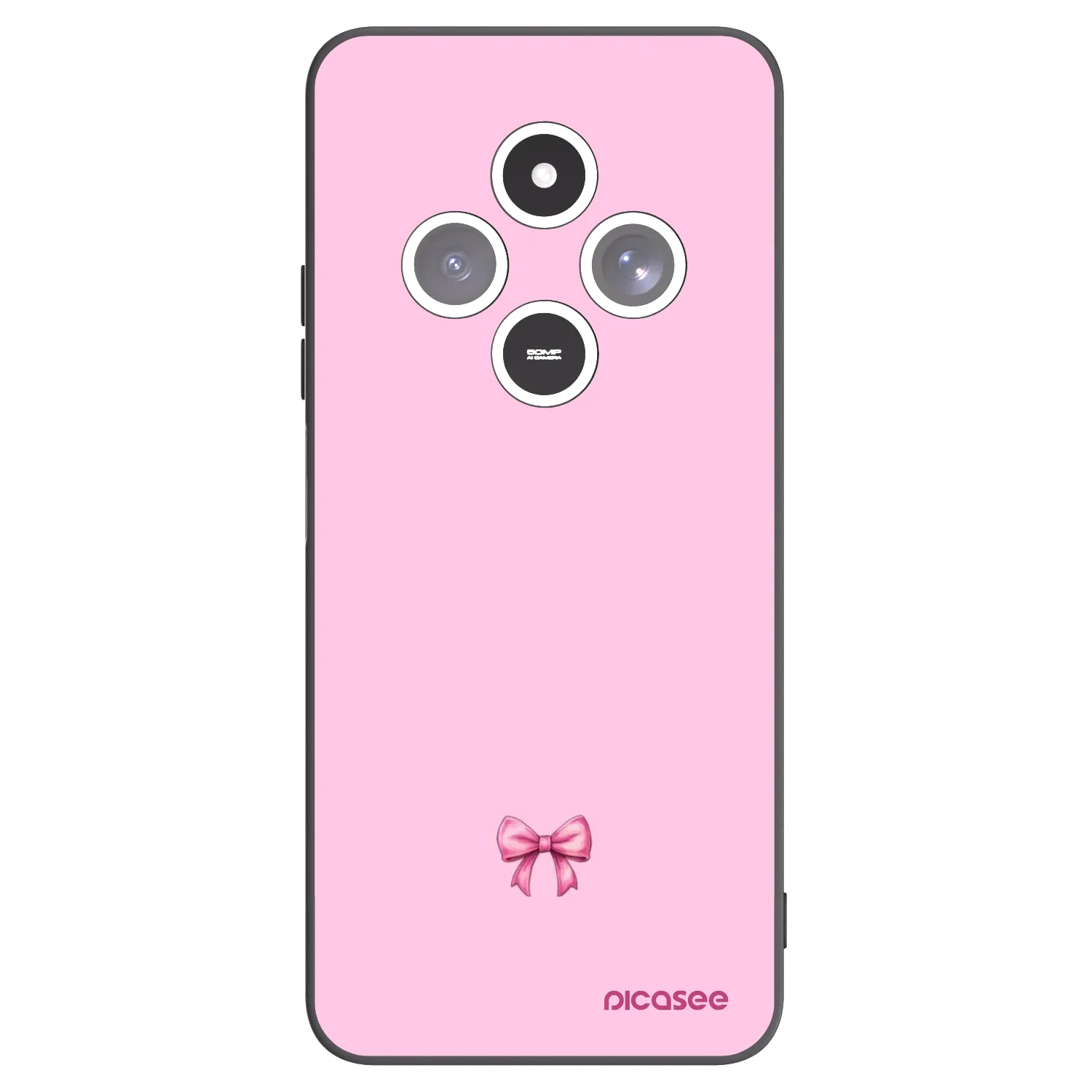 Picasee silikonski črni ovitek za Xiaomi Redmi 14C - Blush bow
