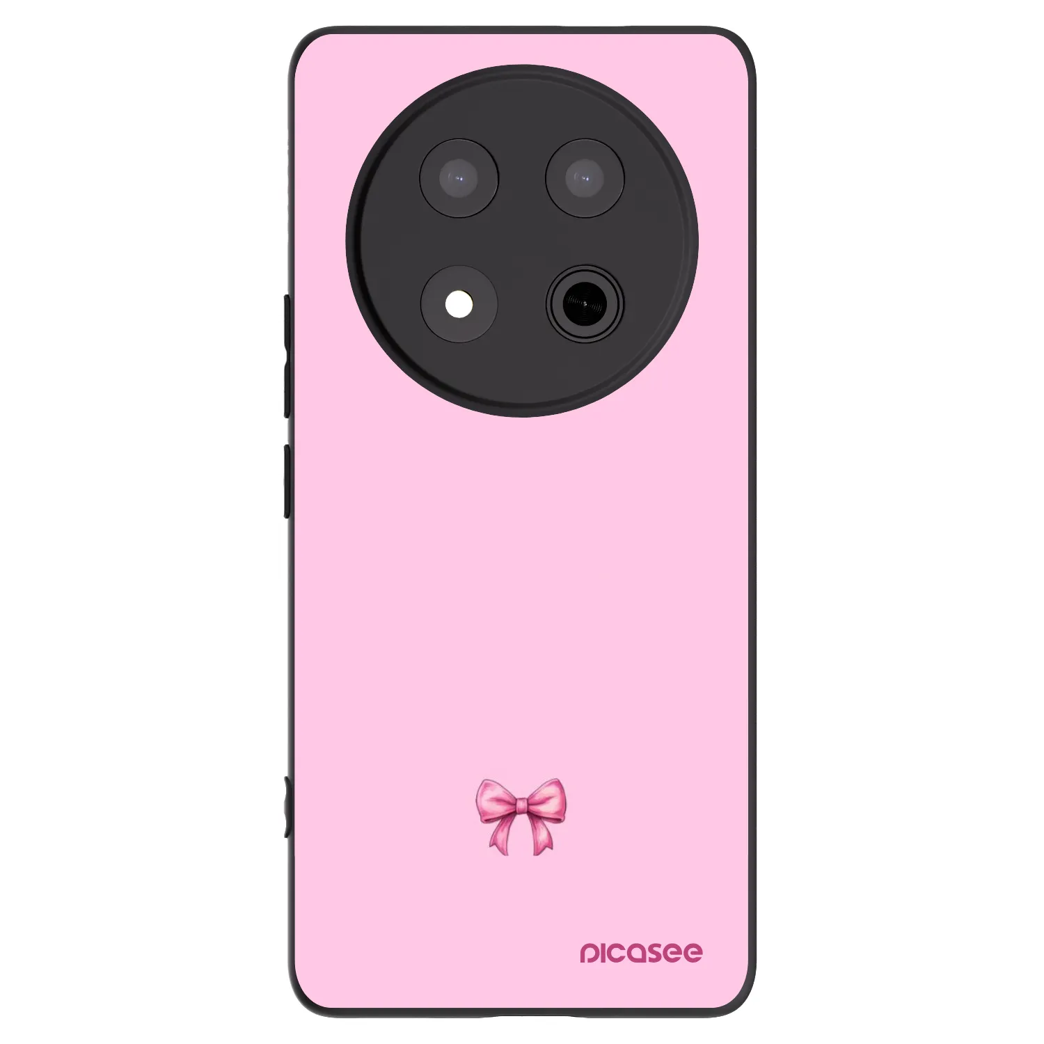 Picasee silikonski črni ovitek za Honor Magic7 Lite 5G - Blush bow