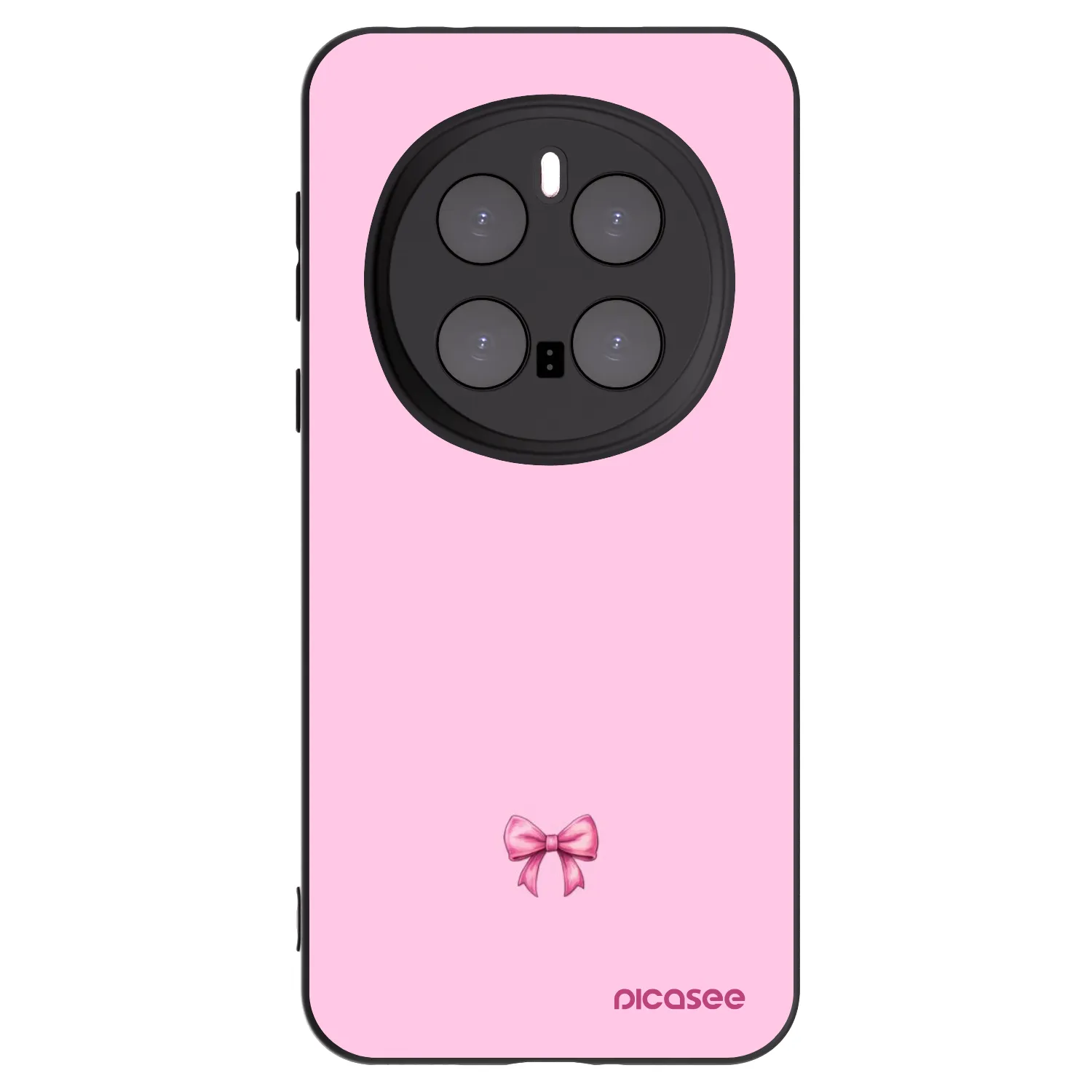 Picasee silikonski črni ovitek za Honor Magic7 Pro 5G - Blush bow