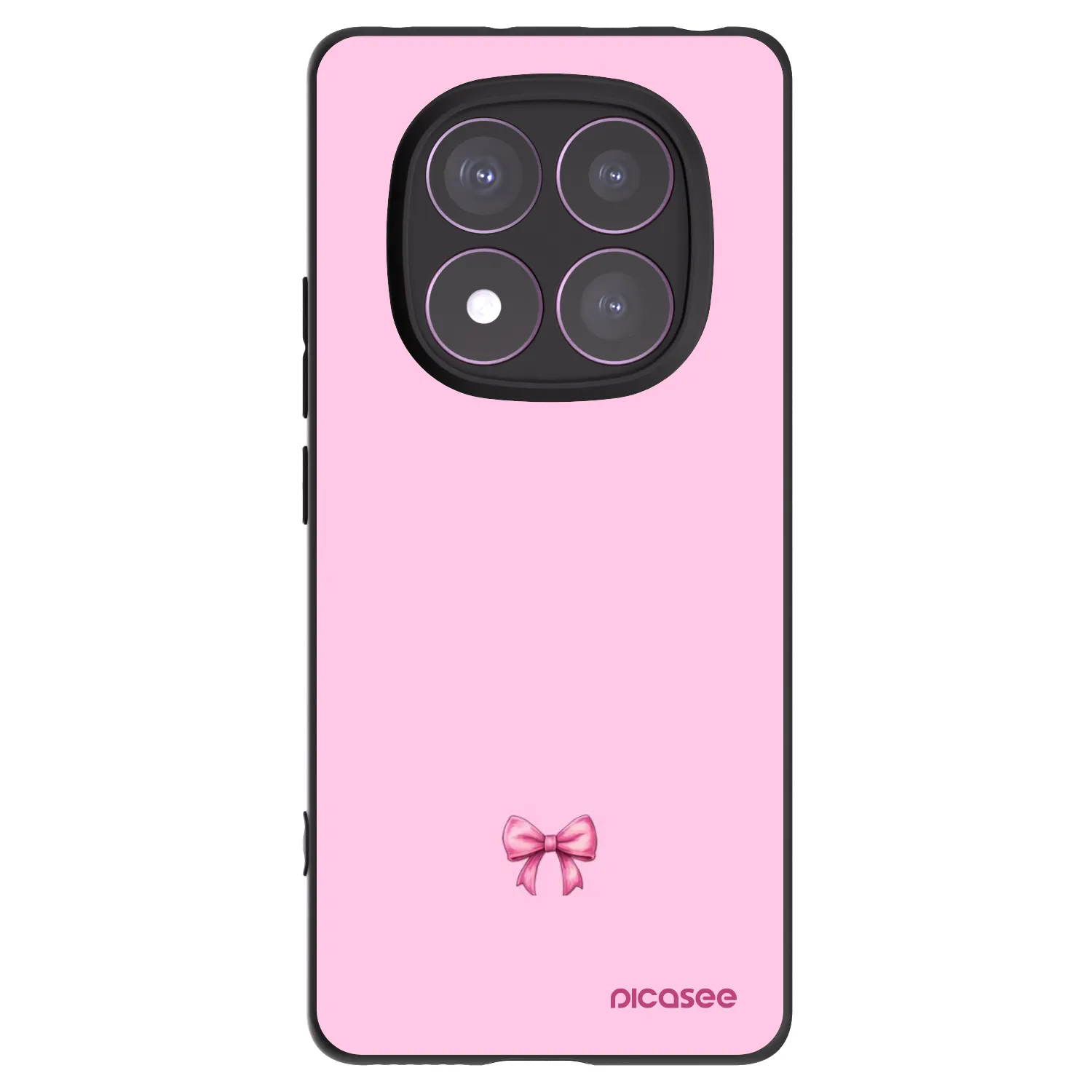 Picasee silikonski črni ovitek za Xiaomi Redmi Note 14 Pro 4G - Blush bow