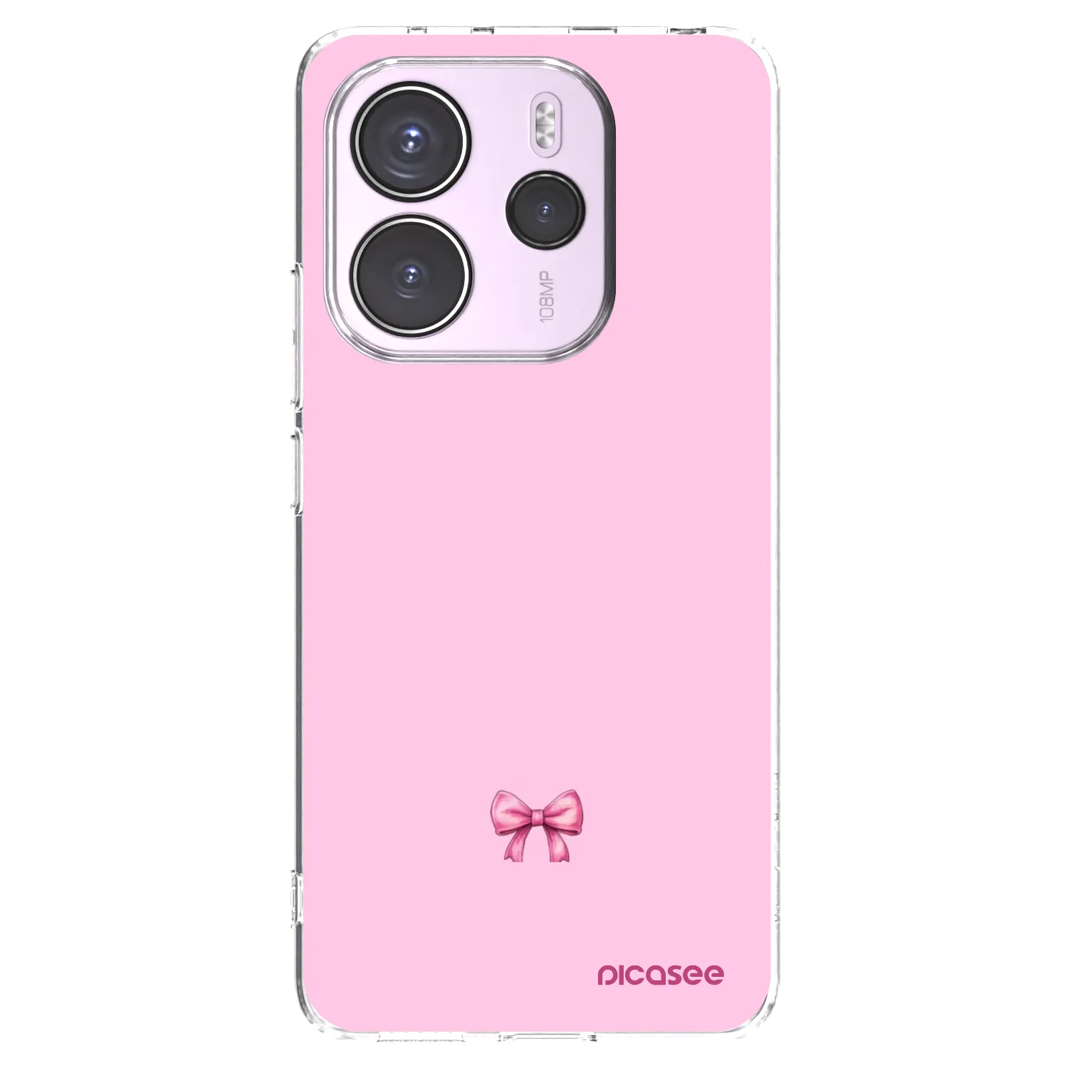 Picasee silikonski prozorni ovitek za Xiaomi Redmi Note 14 4G - Blush bow