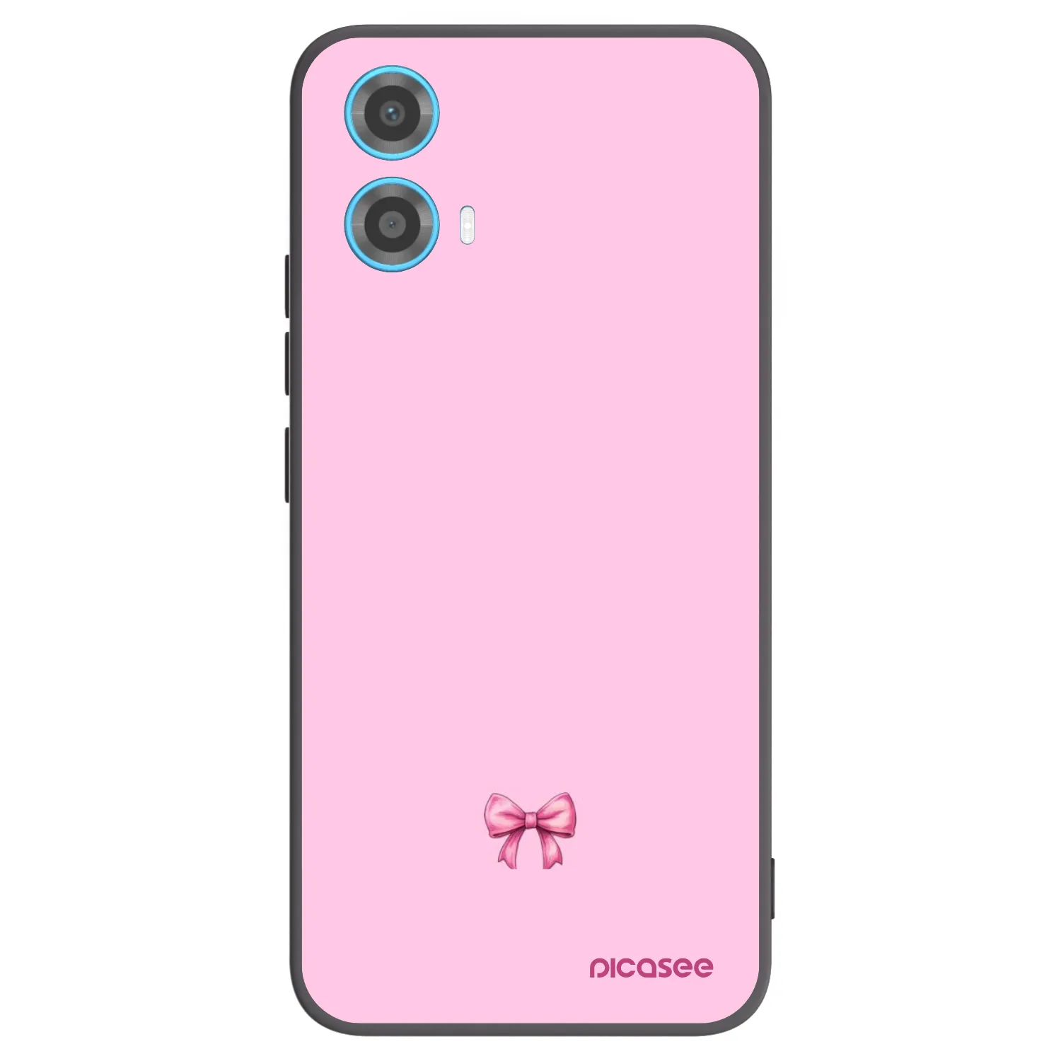 Picasee silikonski črni ovitek za Motorola Moto G34 5G - Blush bow