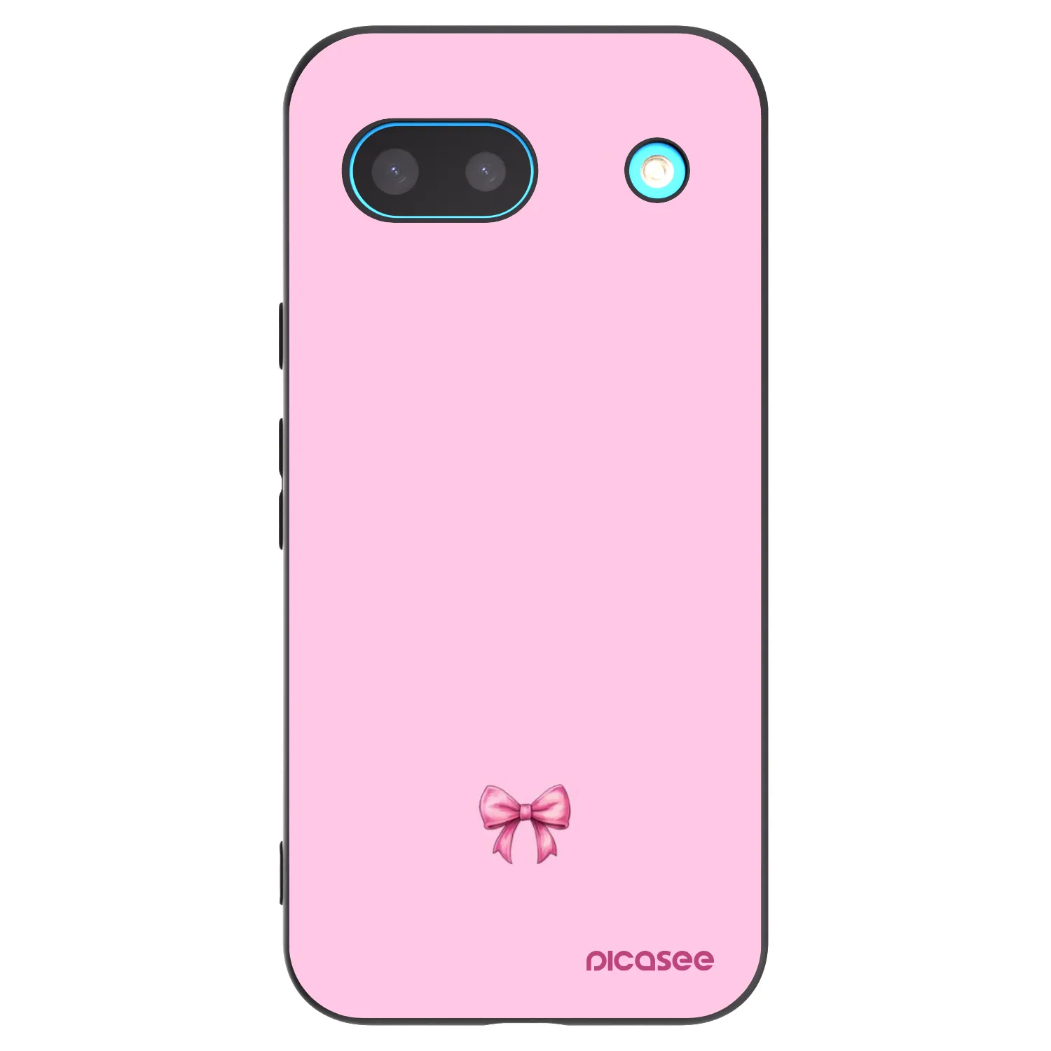 Picasee silikonski črni ovitek za Google Pixel 8 - Blush bow