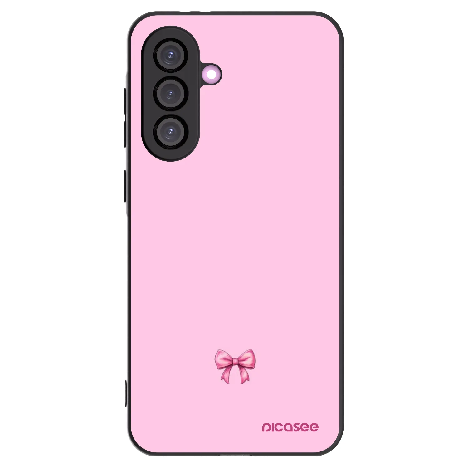 Picasee silikonski črni ovitek za Samsung Galaxy A56 5G A566B - Blush bow