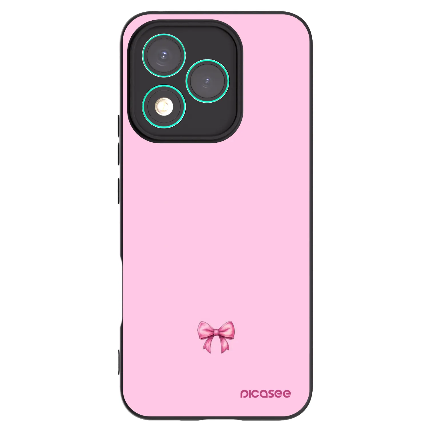 Picasee silikonski črni ovitek za Honor 400 Lite 5G - Blush bow