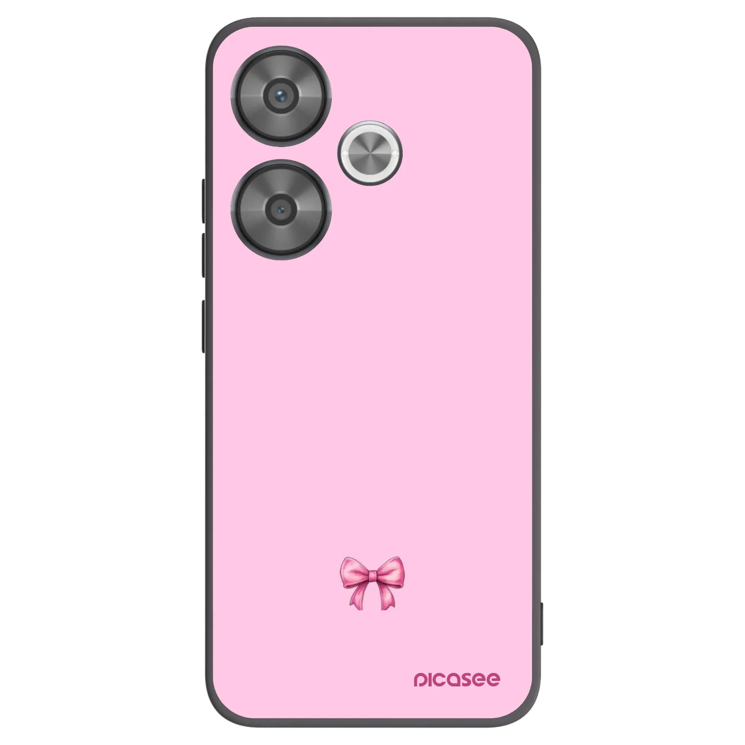Picasee silikonski črni ovitek za Xiaomi Poco F6 - Blush bow