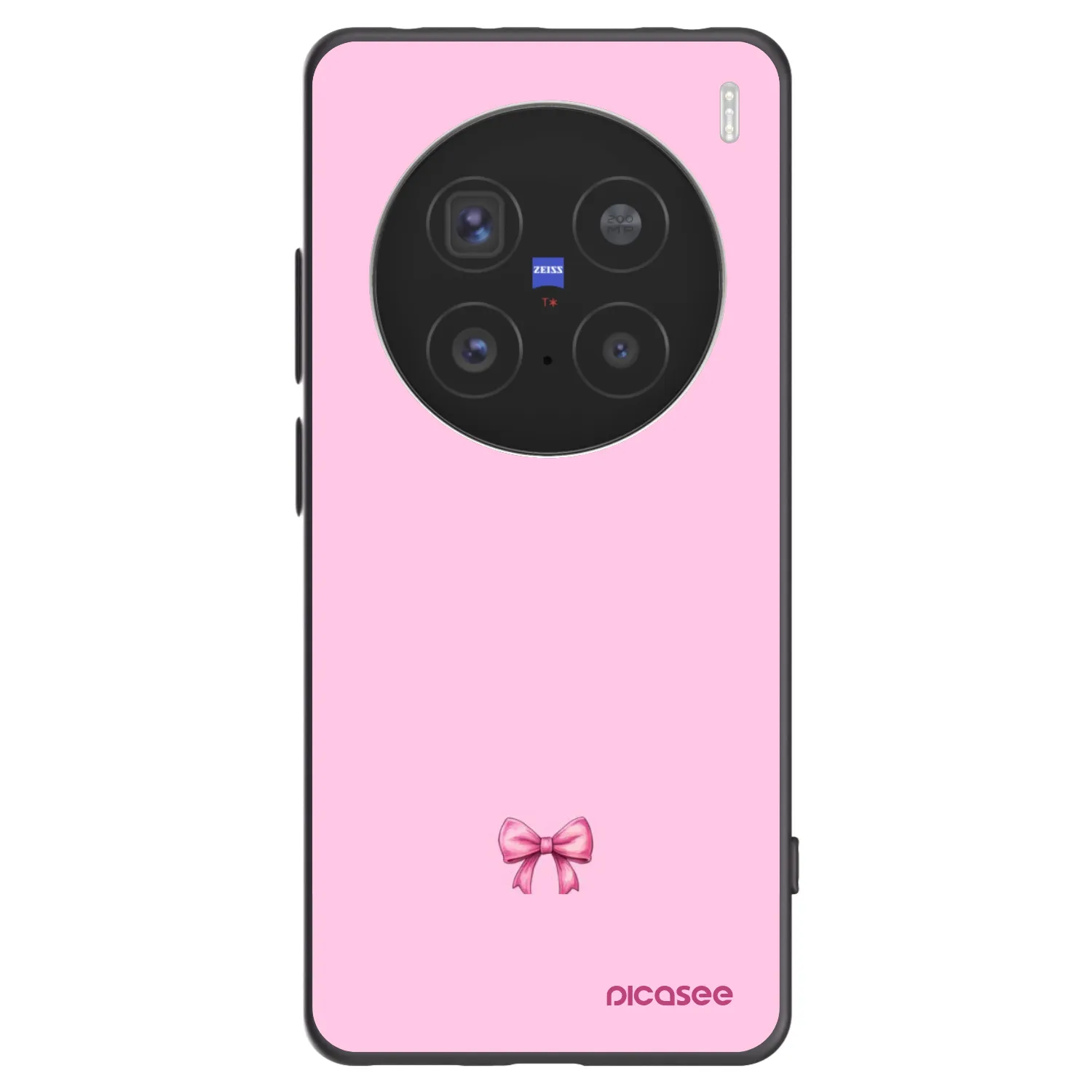 Picasee silikonski črni ovitek za Vivo X200 Pro - Blush bow