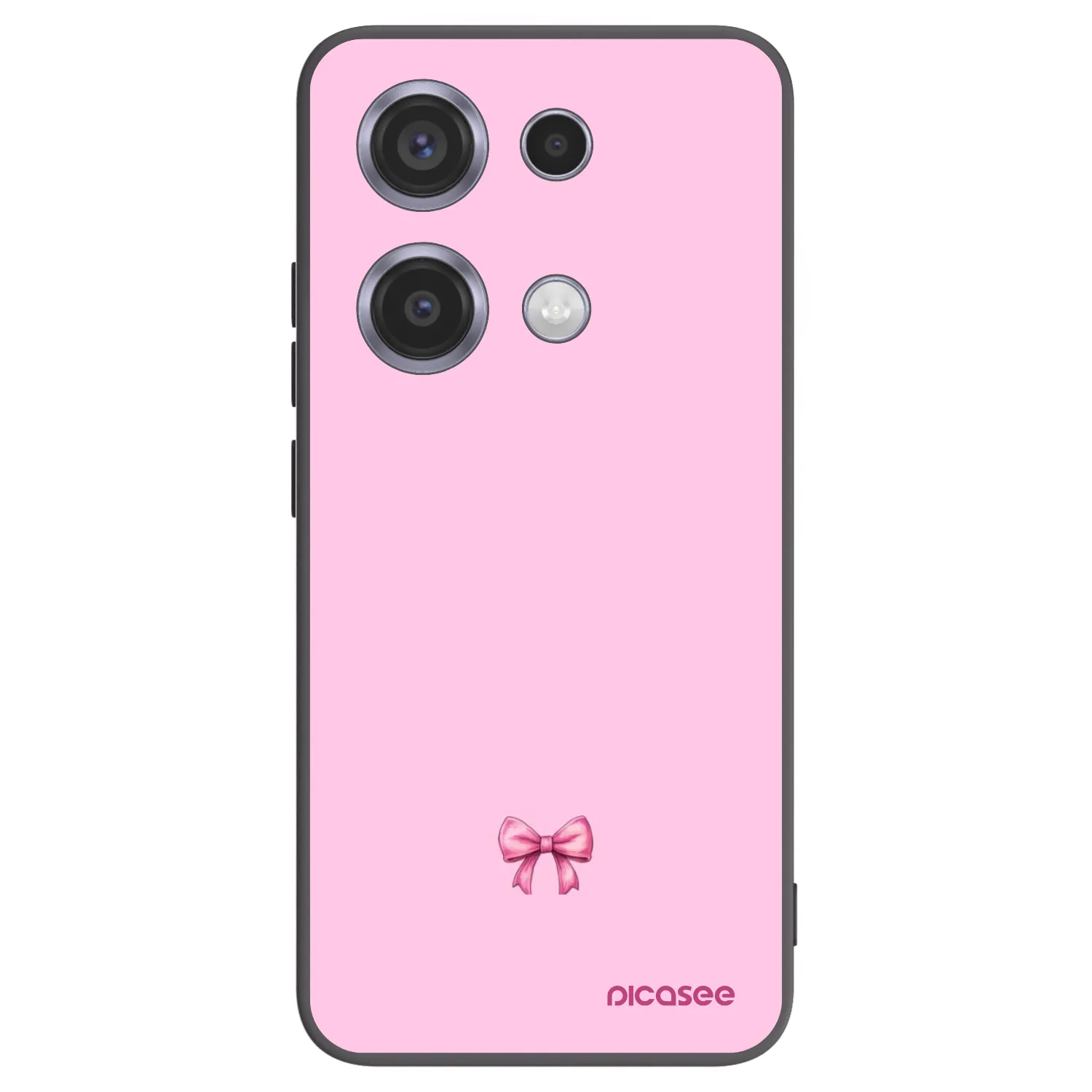 Picasee silikonski črni ovitek za Xiaomi Redmi Note 14S - Blush bow