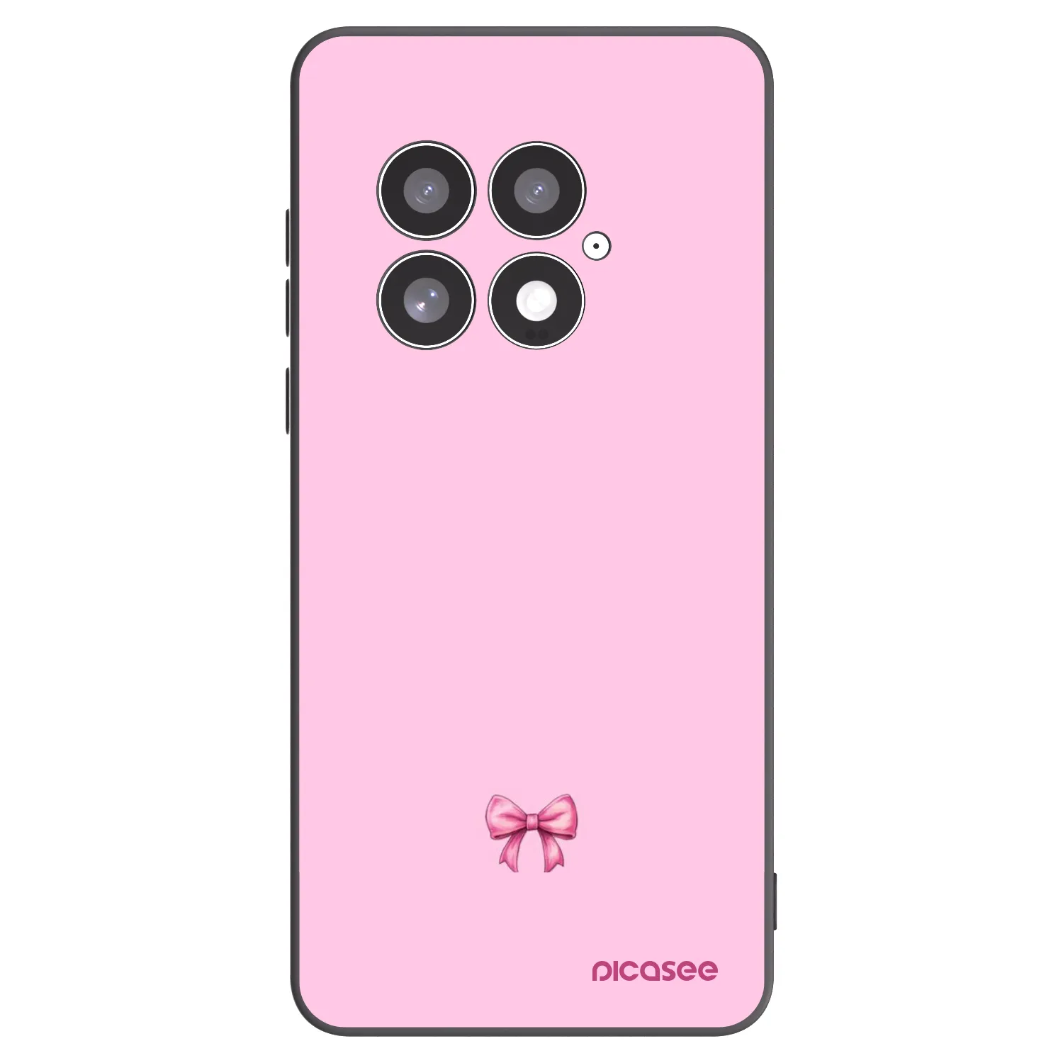 Picasee silikonski črni ovitek za OnePlus 13 5G - Blush bow