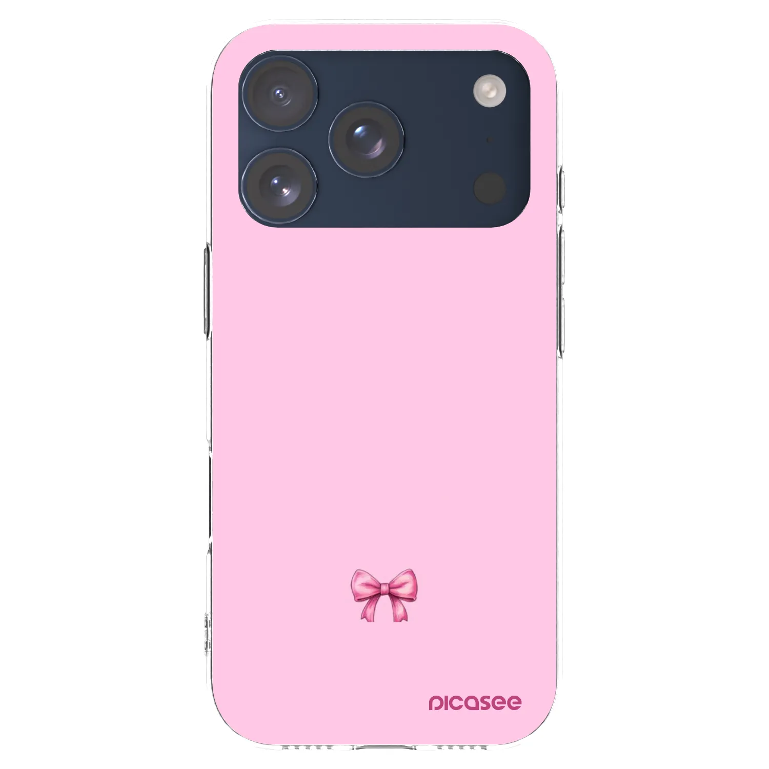 Picasee silikonski prozorni ovitek za Apple iPhone 17 Pro - Blush bow