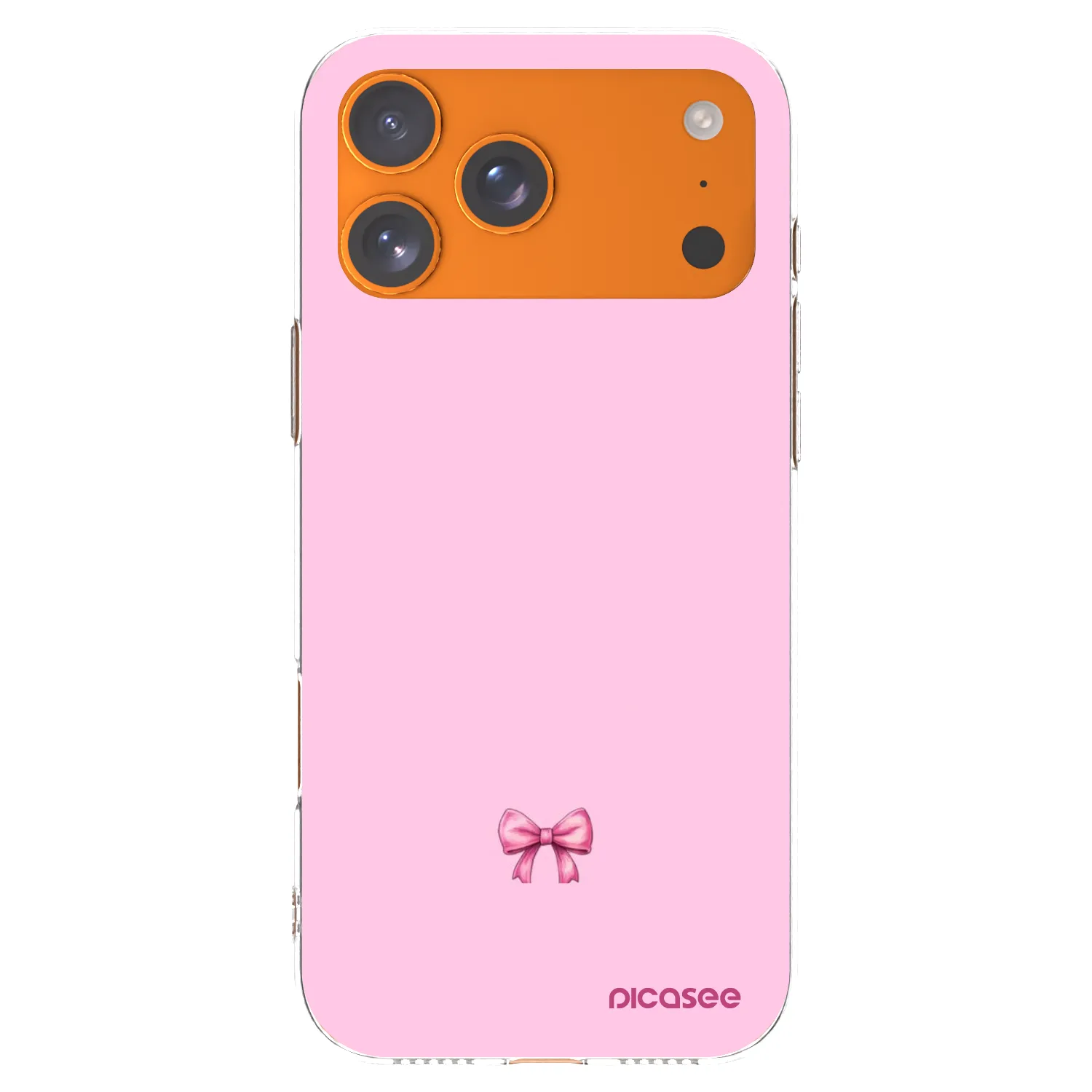 Picasee silikonski prozorni ovitek za Apple iPhone 17 Pro Max - Blush bow