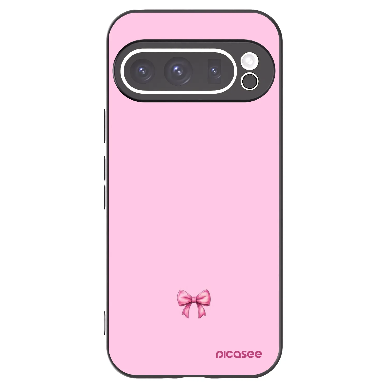 Picasee silikonski črni ovitek za Google Pixel 9 Pro XL - Blush bow