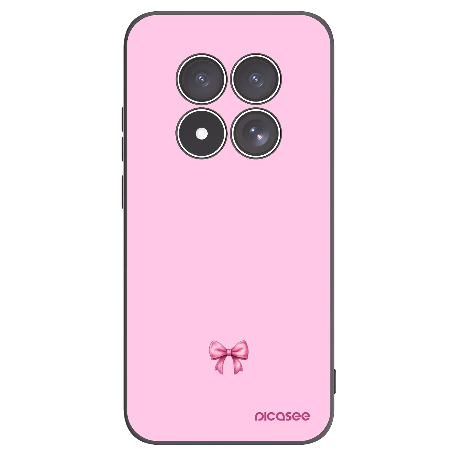 Picasee silikonski črni ovitek za Xiaomi Redmi Note 15 Pro 4G - Blush bow