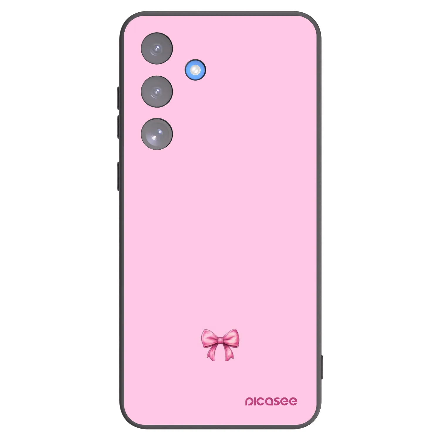 Picasee silikonski črni ovitek za Samsung Galaxy S25 FE 5G - Blush bow