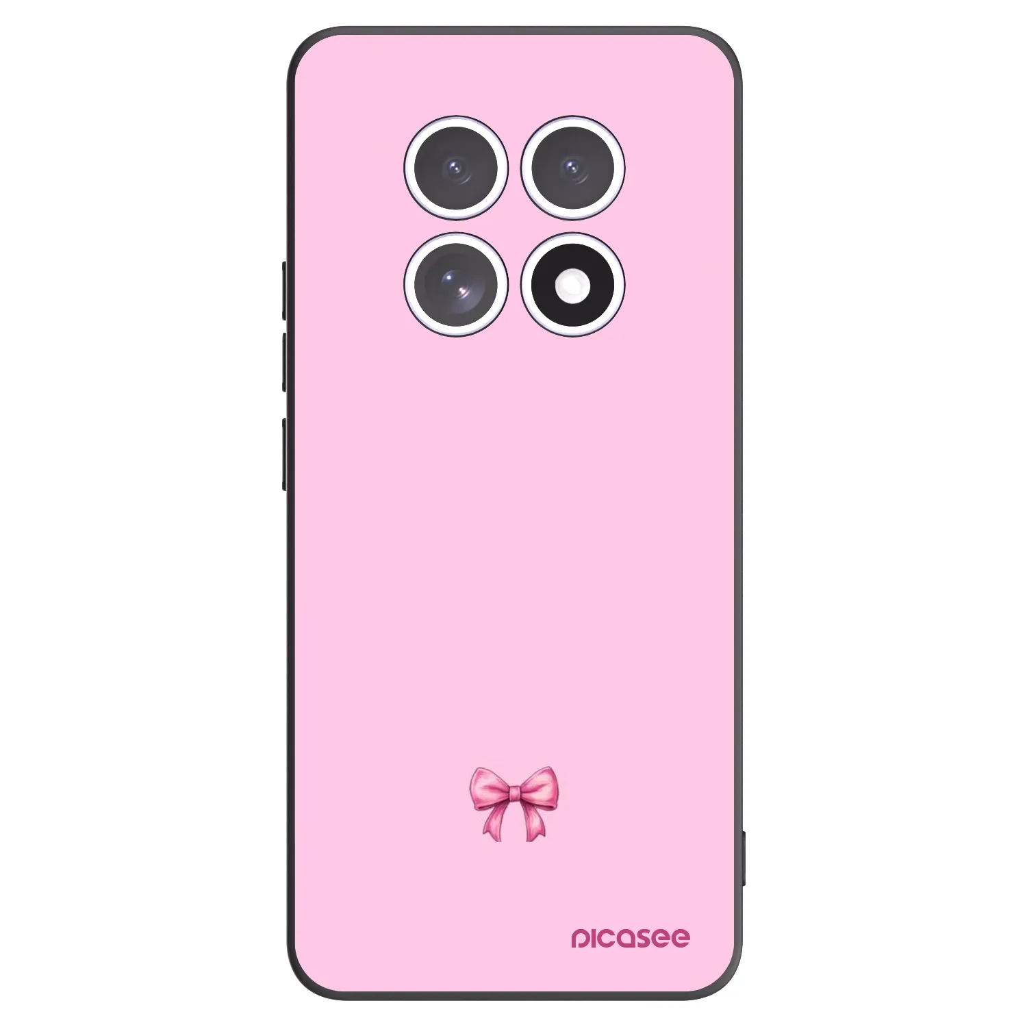 Picasee silikonski črni ovitek za Xiaomi Redmi Note 15 - Blush bow