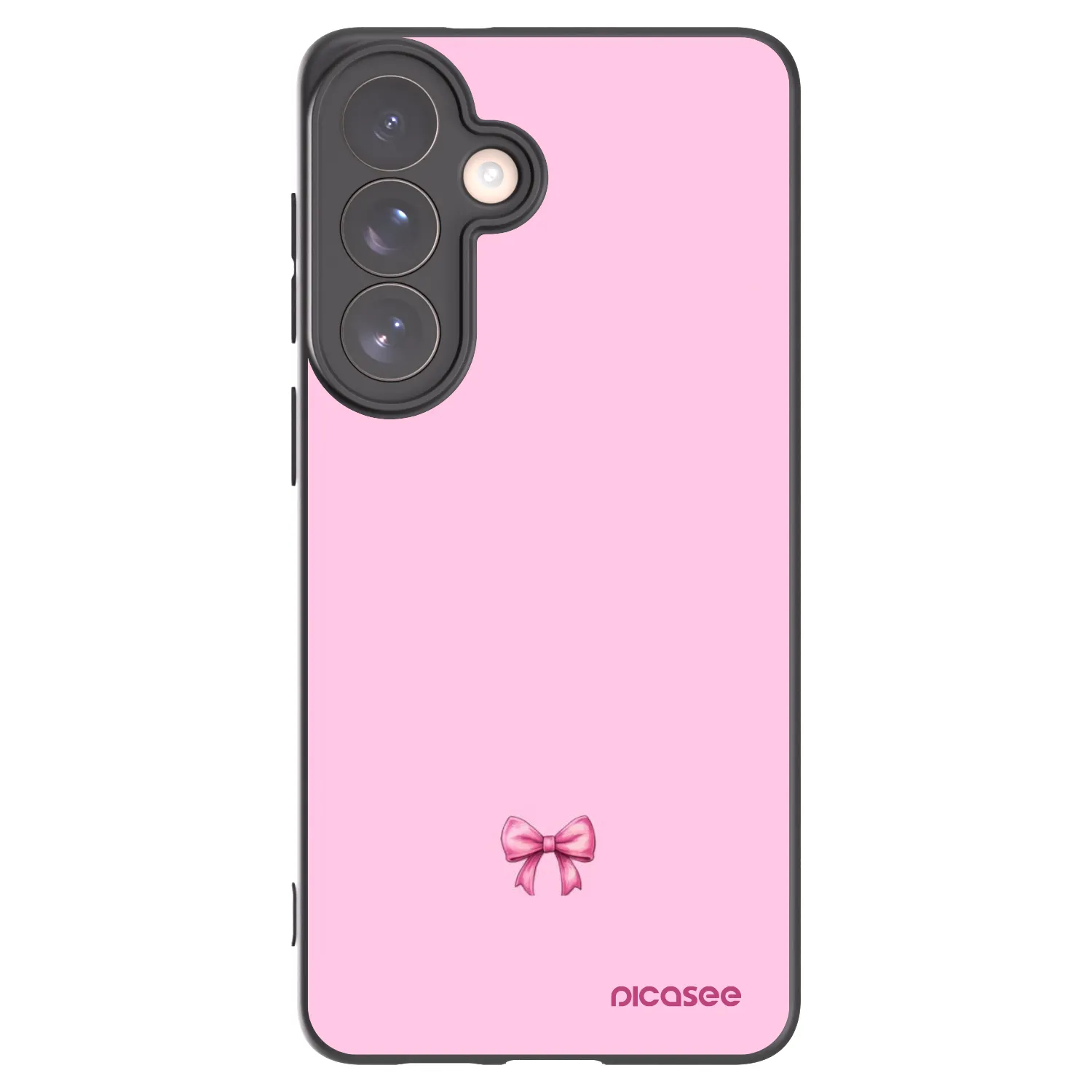 Picasee silikonski črni ovitek za Samsung Galaxy S26+ - Blush bow