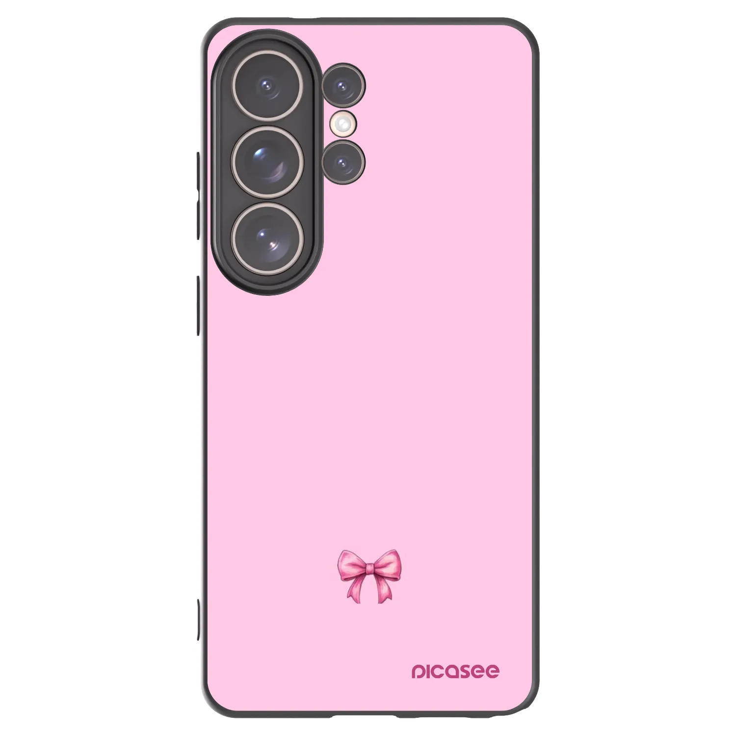 Picasee silikonski črni ovitek za Samsung Galaxy S26 Ultra - Blush bow