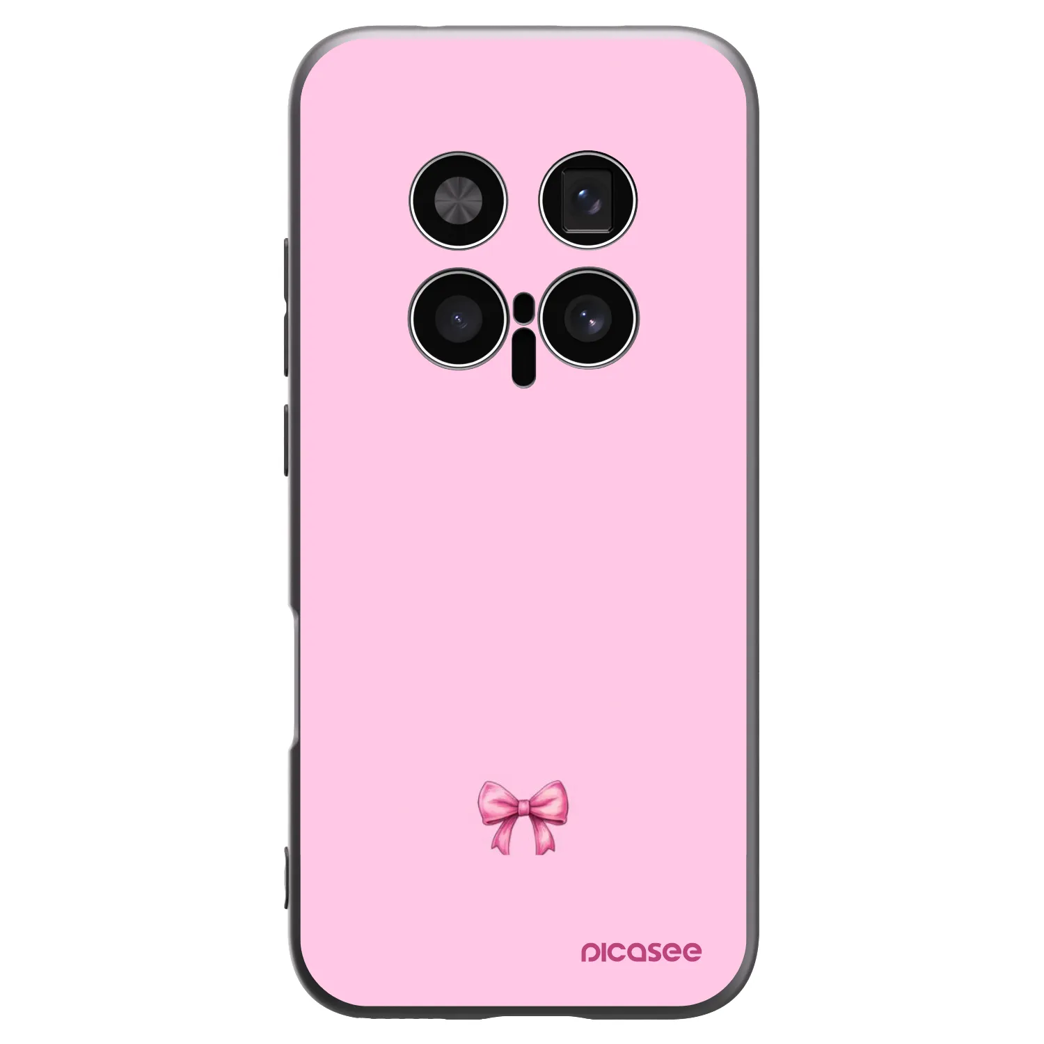 Picasee silikonski črni ovitek za Honor Magic8 Pro 5G - Blush bow