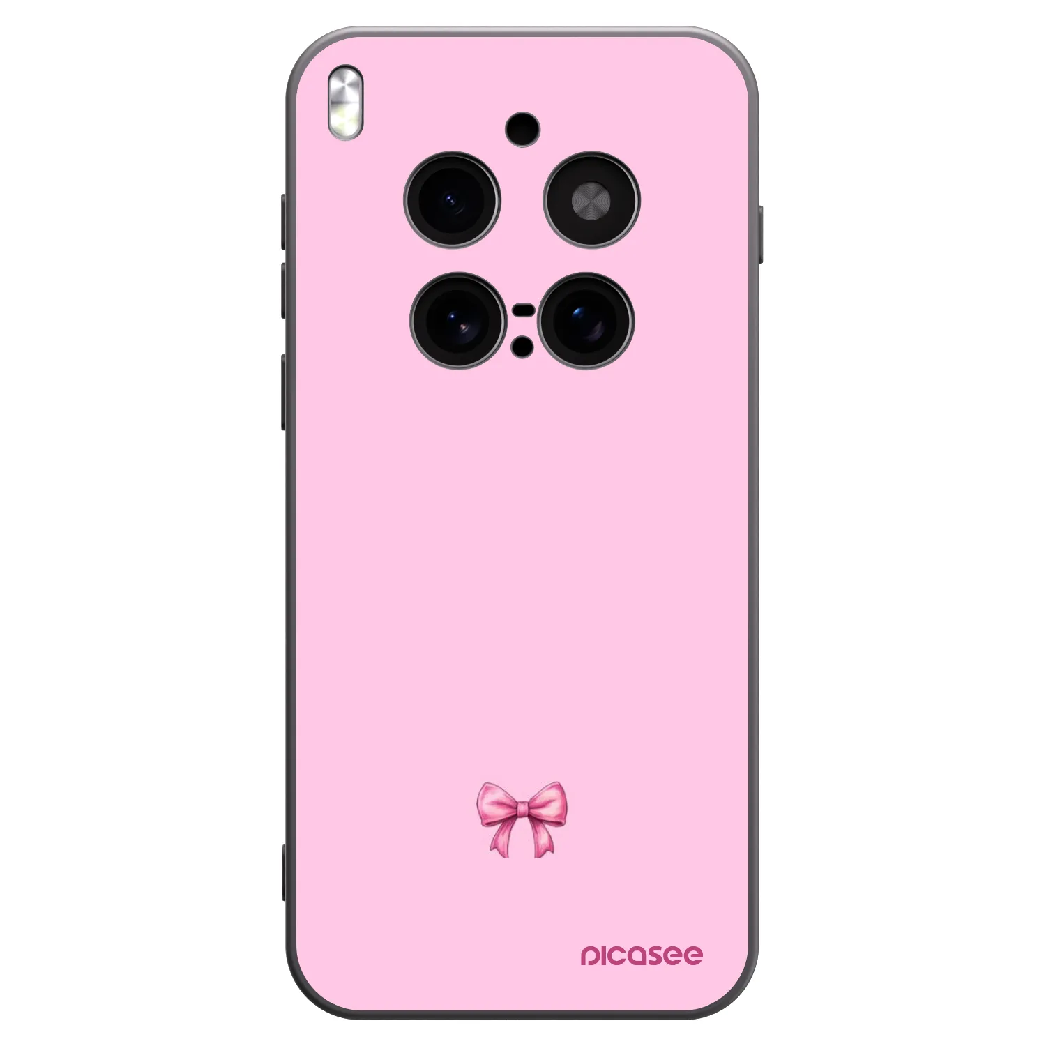 Picasee silikonski črni ovitek za Vivo X300 Pro - Blush bow