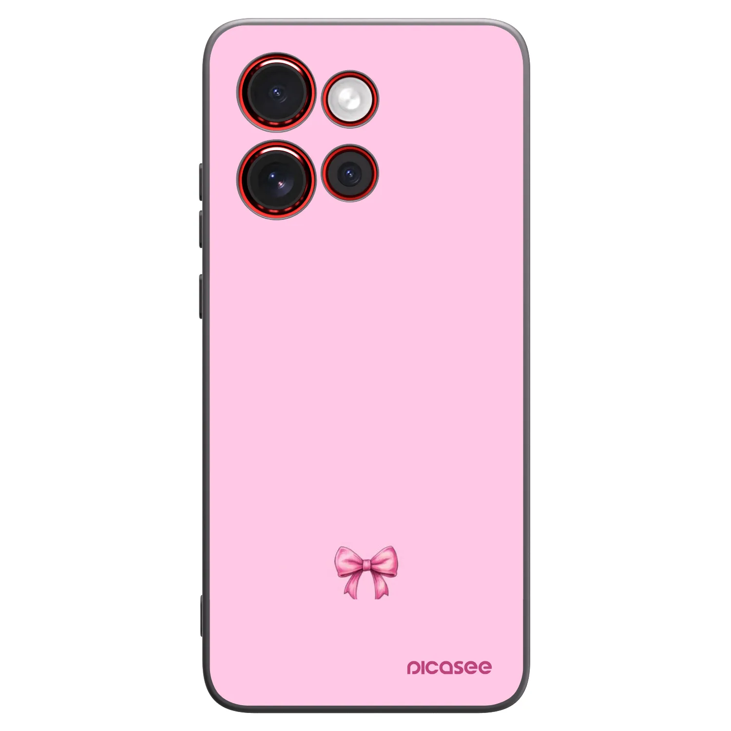 Picasee silikonski črni ovitek za Motorola Edge 60 Neo 5G - Blush bow