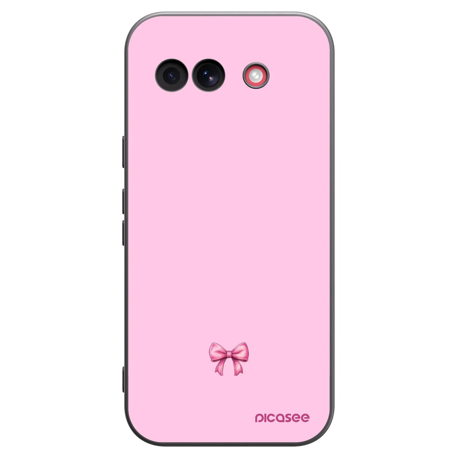 Picasee silikonski črni ovitek za Google Pixel 10a - Blush bow