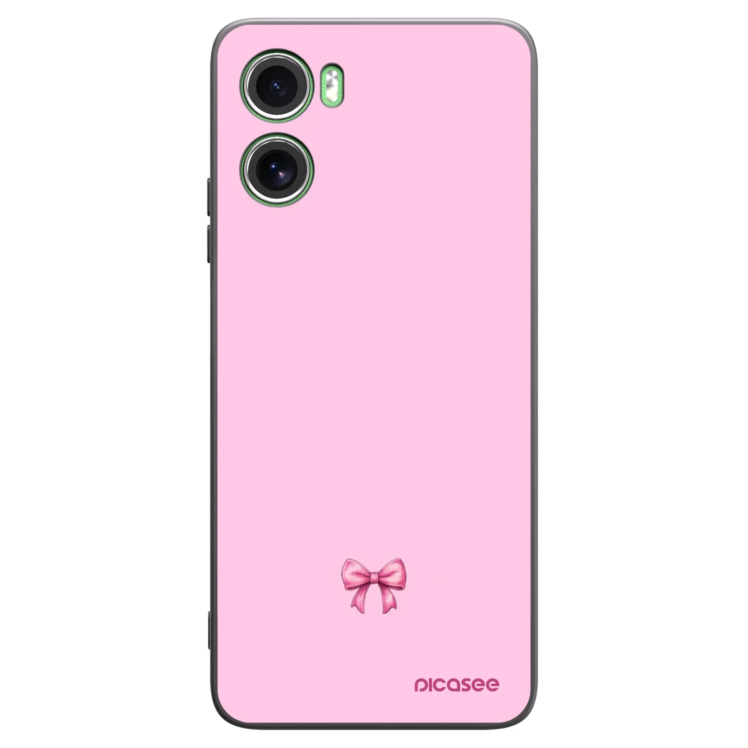 Picasee silikonski črni ovitek za Motorola Moto G06 - Blush bow