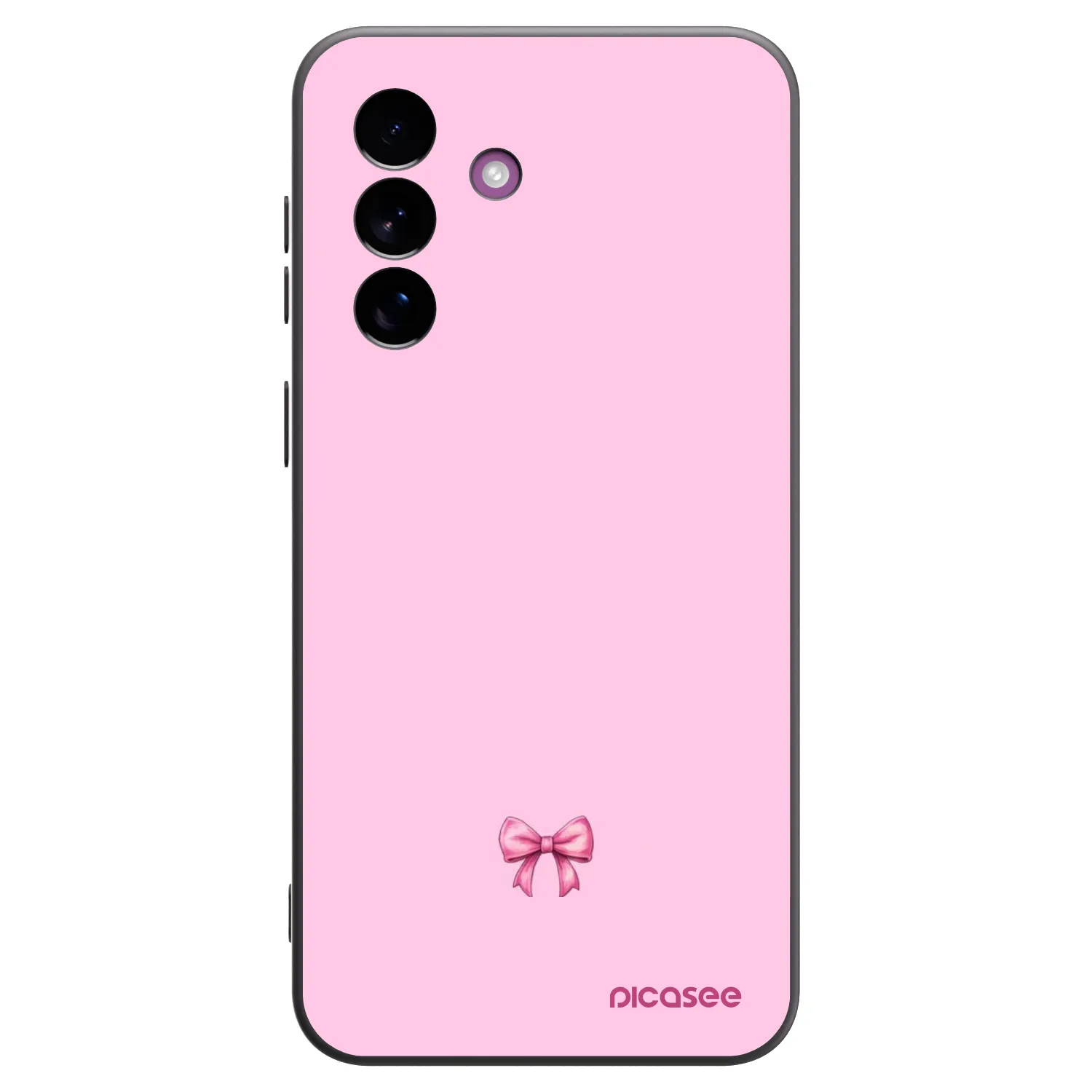 Picasee silikonski črni ovitek za Samsung Galaxy A37 - Blush bow
