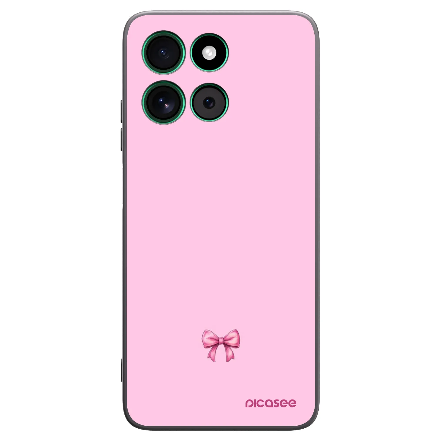 Picasee silikonski črni ovitek za Motorola Moto G57 Power - Blush bow