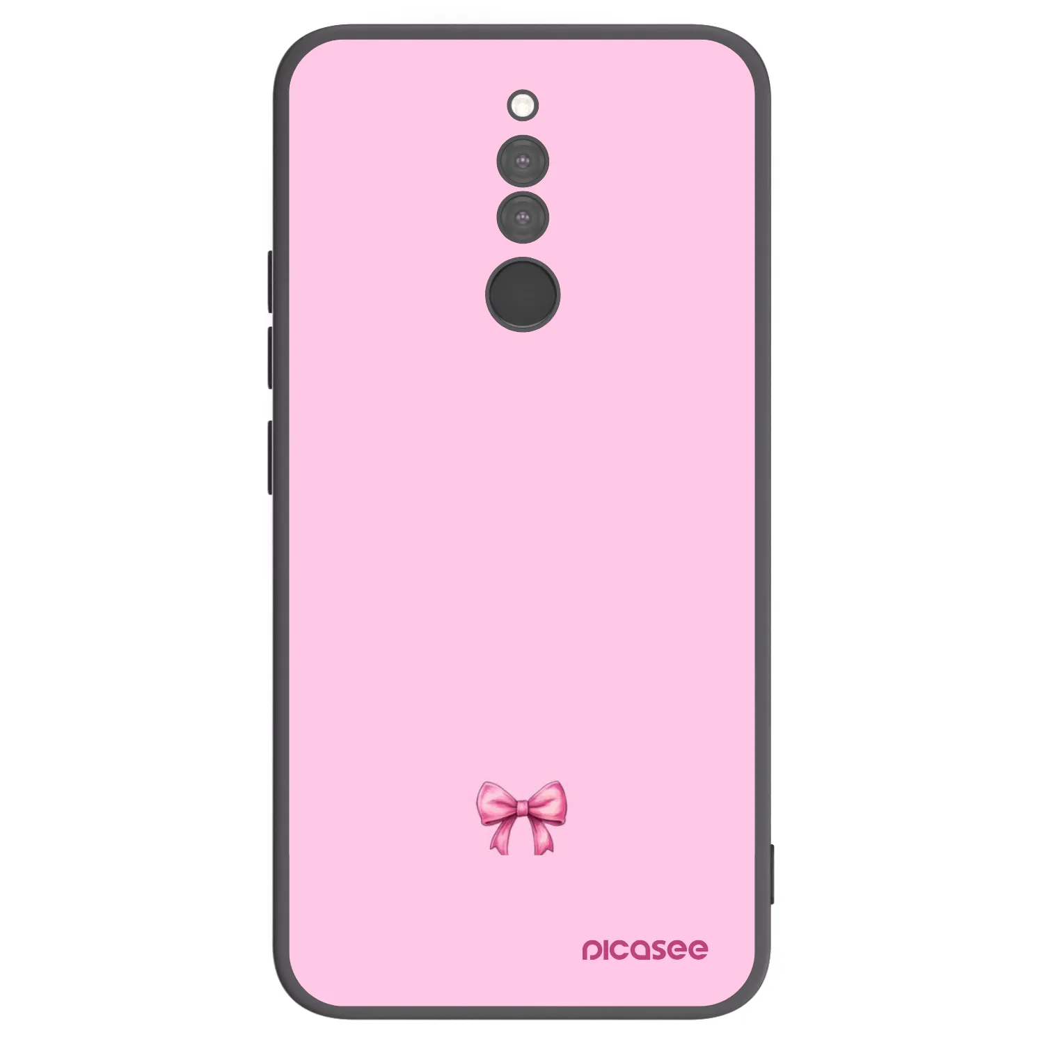 Picasee silikonski črni ovitek za Xiaomi Redmi 8 - Blush bow