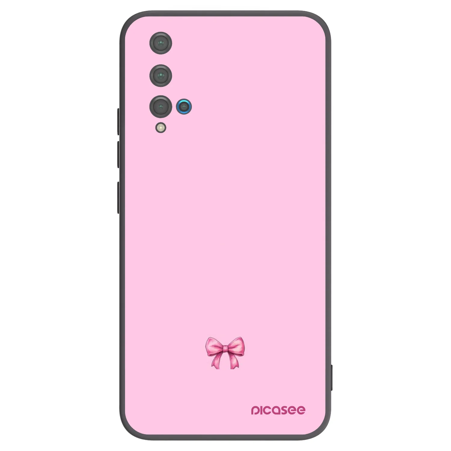 Picasee silikonski črni ovitek za Huawei Nova 5T - Blush bow