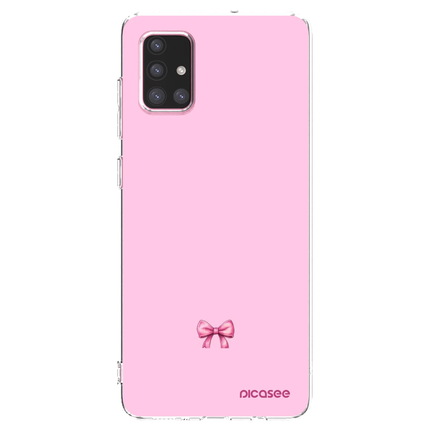 Picasee silikonski prozorni ovitek za Samsung Galaxy A71 A715F - Blush bow