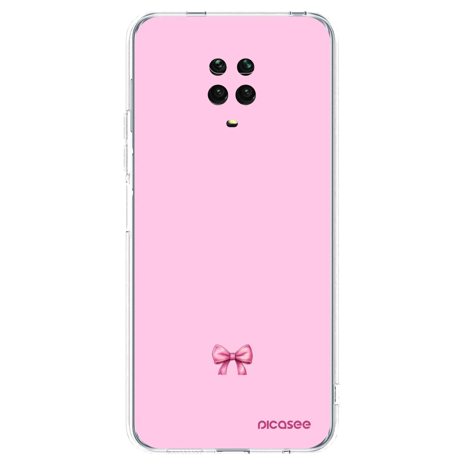 Picasee silikonski prozorni ovitek za Xiaomi Redmi Note 9 Pro - Blush bow