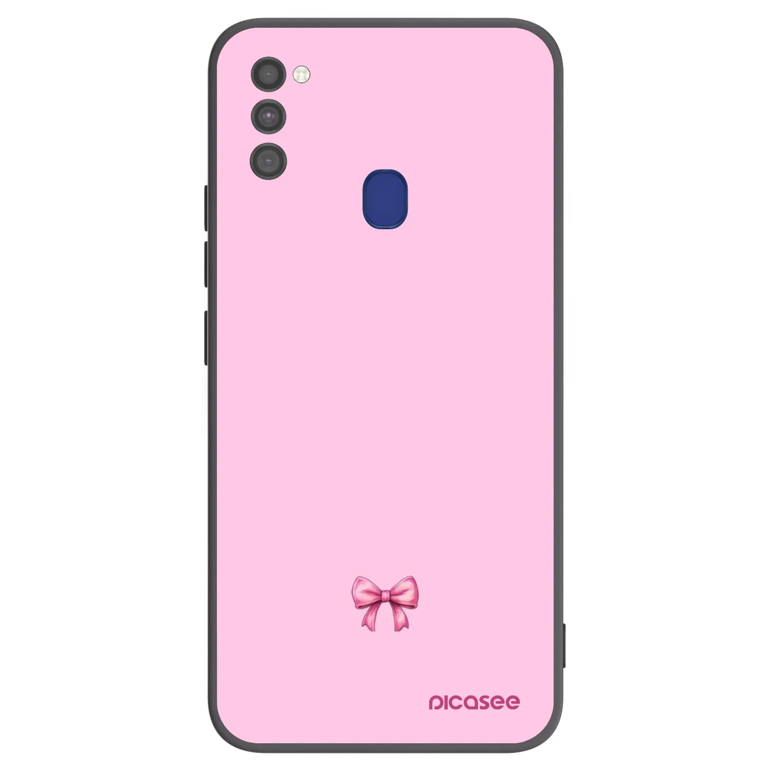 Picasee silikonski črni ovitek za Samsung Galaxy M21 M215F - Blush bow