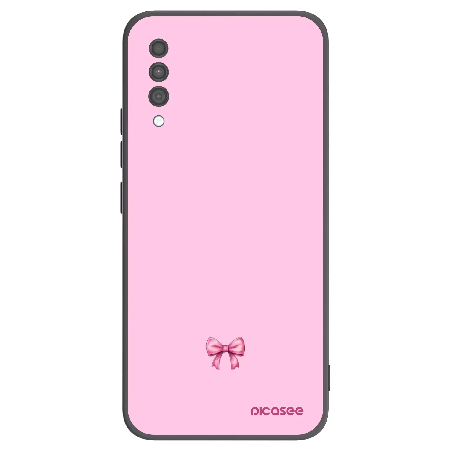 Picasee silikonski črni ovitek za Samsung Galaxy A30s A307F - Blush bow