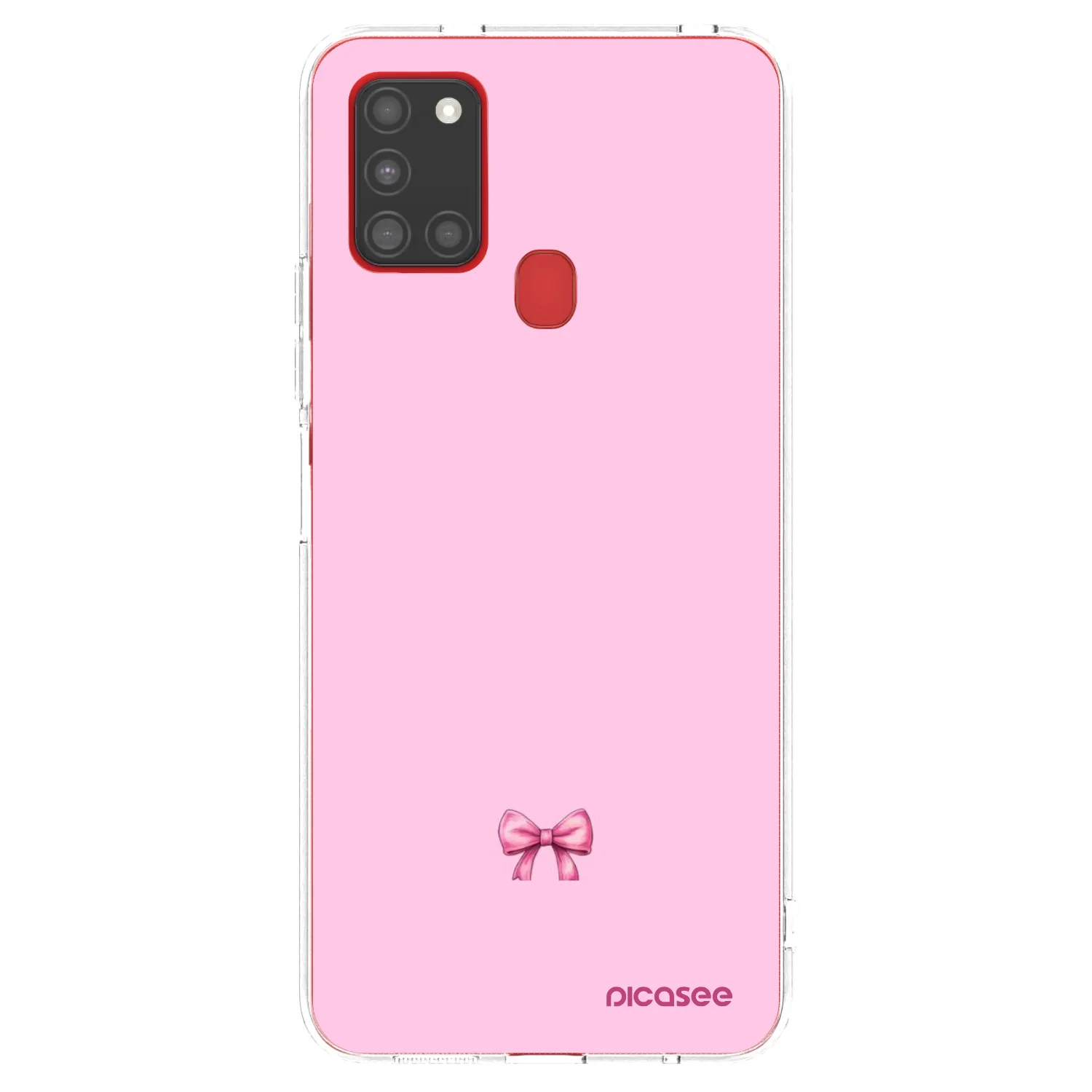 Picasee silikonski prozorni ovitek za Samsung Galaxy A21s - Blush bow