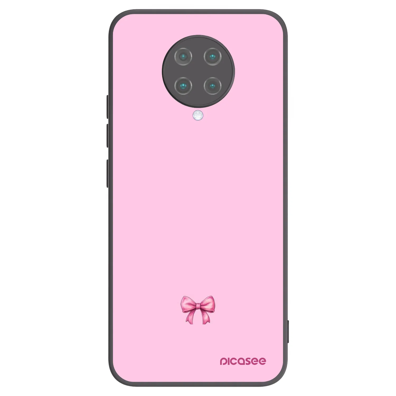 Picasee silikonski črni ovitek za Xiaomi Poco F2 Pro - Blush bow