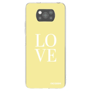 Picasee silikonski črni ovitek za Xiaomi Poco X3 - Love