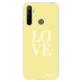 Picasee silikonski prozorni ovitek za Realme 6i - Love