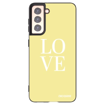 Picasee silikonski črni ovitek za Samsung Galaxy S21 5G G991B - Love