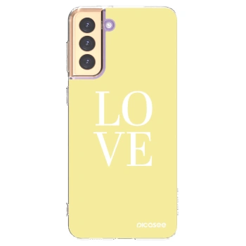 Picasee silikonski prozorni ovitek za Samsung Galaxy S21+ 5G G996F - Love