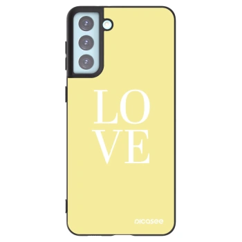 Picasee silikonski črni ovitek za Samsung Galaxy S21+ 5G G996F - Love