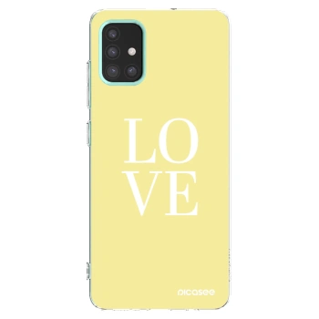 Picasee silikonski prozorni ovitek za Samsung Galaxy M31s - Love