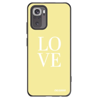 Picasee silikonski črni ovitek za Xiaomi Redmi Note 10 - Love