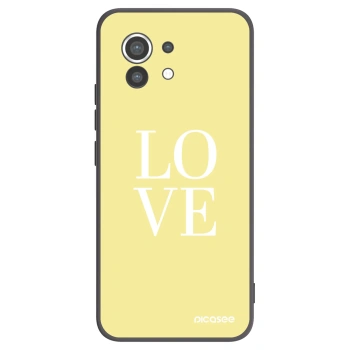 Picasee silikonski črni ovitek za Xiaomi Mi 11 - Love
