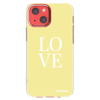 Picasee silikonski prozorni ovitek za Apple iPhone 13 mini - Love