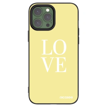 Picasee silikonski črni ovitek za Apple iPhone 13 Pro Max - Love