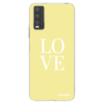 Picasee silikonski prozorni ovitek za Vivo Y20s - Love