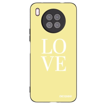 Picasee silikonski črni ovitek za Huawei Nova 8i - Love