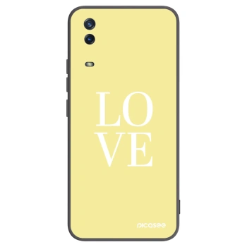 Picasee silikonski črni ovitek za Vivo Y11s - Love